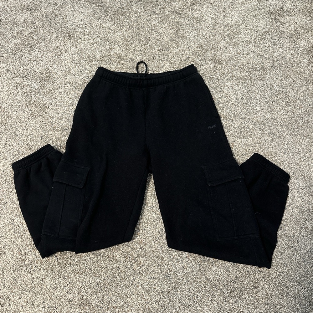 Aritzia TNA Black Cargo Jogger Sweatpants